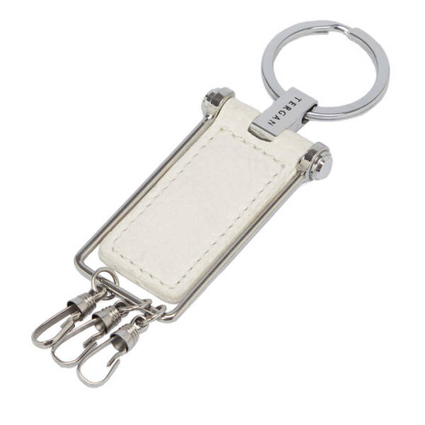 Beyaz Deri Unisex Anahtarlık - S1AN00000241-B69 - 1