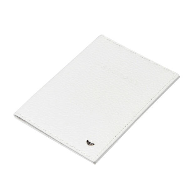 Beyaz Hakiki Deri Unisex Pasaportluk - S1PS00001200-B69 