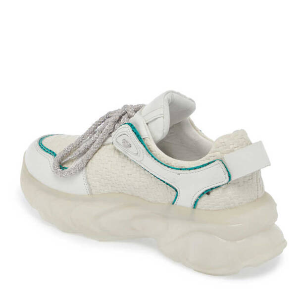 Beyaz Deri - Vegan Kadın Sneaker - K24I1AY67342-A26 - 2