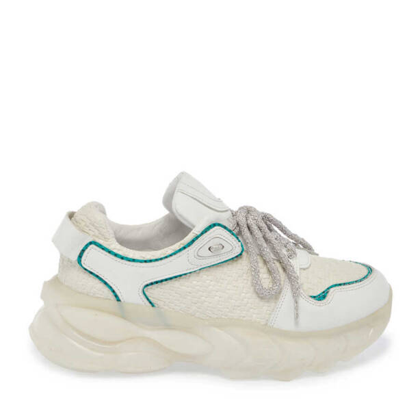 Beyaz Deri - Vegan Kadın Sneaker - K24I1AY67342-A26 - 3