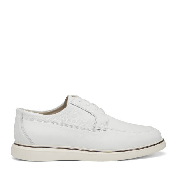 Beyaz Hakiki Deri Erkek Casual Ayakkabı - E26I1AY57589-B69 - 1