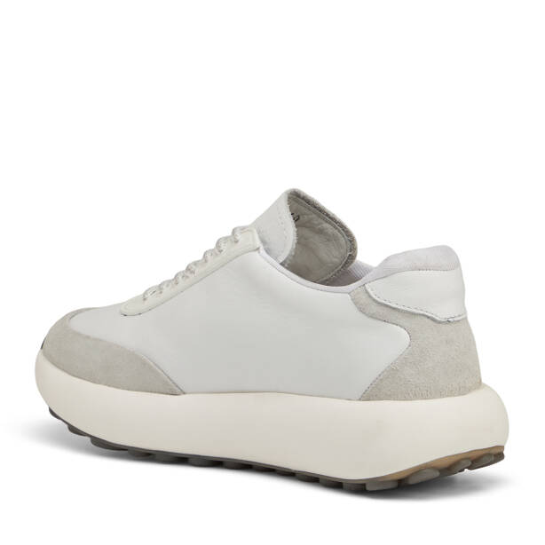 Beyaz Hakiki Deri Erkek Sneaker - E25I1AY57193-A26 - 4