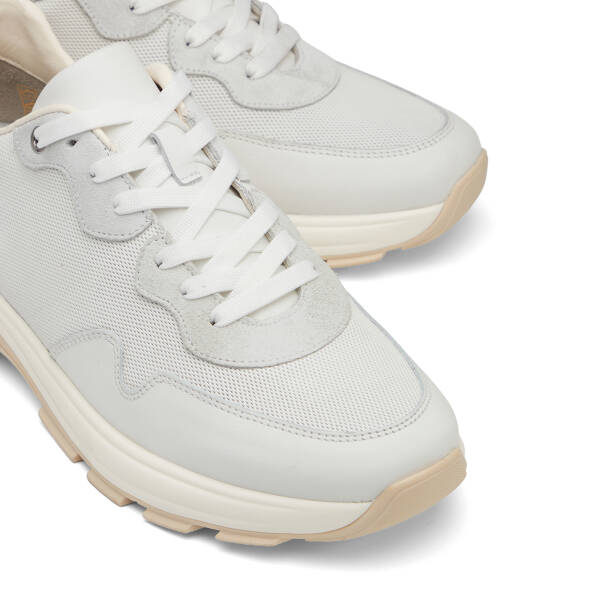 Beyaz Hakiki Deri Erkek Sneaker - E26I1AY57584-K3K - 3