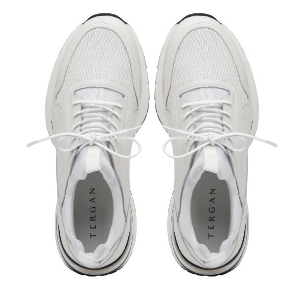 Beyaz Hakiki Deri Erkek Sneaker - E26I1AY57587-A26 - 5