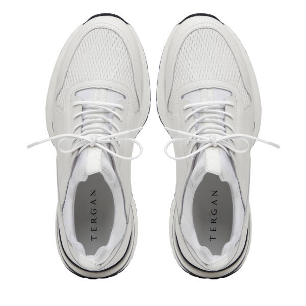 Beyaz Hakiki Deri Erkek Sneaker - E26I1AY57587-A26 - 5