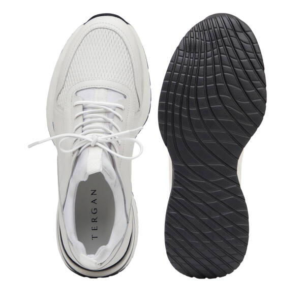 Beyaz Hakiki Deri Erkek Sneaker - E26I1AY57587-A26 - 6