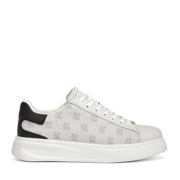 Beyaz Hakiki Deri Erkek Sneaker - E26I1AY57592-A26 - 1