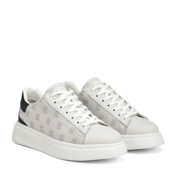 Beyaz Hakiki Deri Erkek Sneaker - E26I1AY57592-A26 - 2