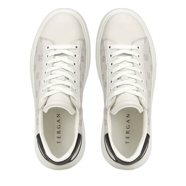 Beyaz Hakiki Deri Erkek Sneaker - E26I1AY57592-A26 - 5
