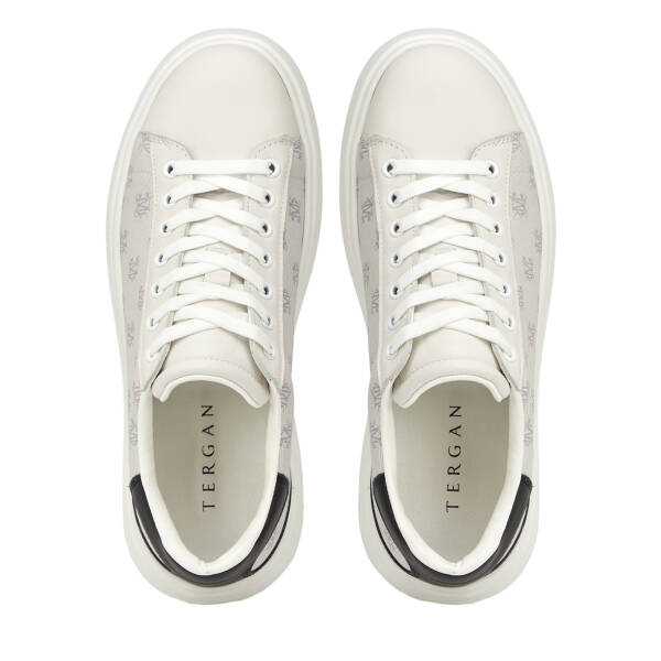 Beyaz Hakiki Deri Erkek Sneaker - E26I1AY57592-A26 - 5