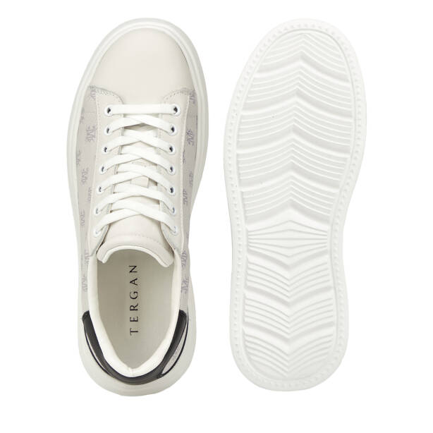 Beyaz Hakiki Deri Erkek Sneaker - E26I1AY57592-A26 - 6