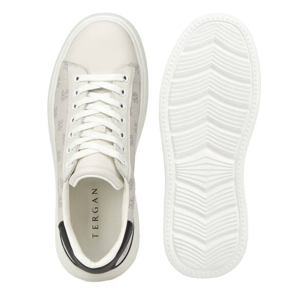 Beyaz Hakiki Deri Erkek Sneaker - E26I1AY57592-A26 - 6
