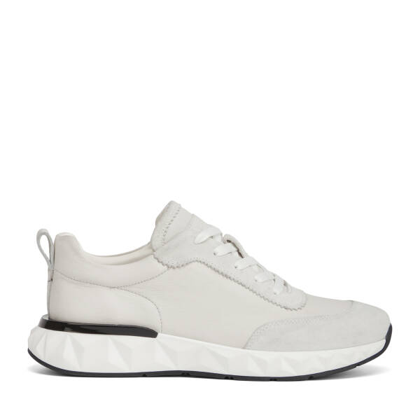 Beyaz Hakiki Deri Erkek Sneaker - E26I1AY57593-W25 - 1