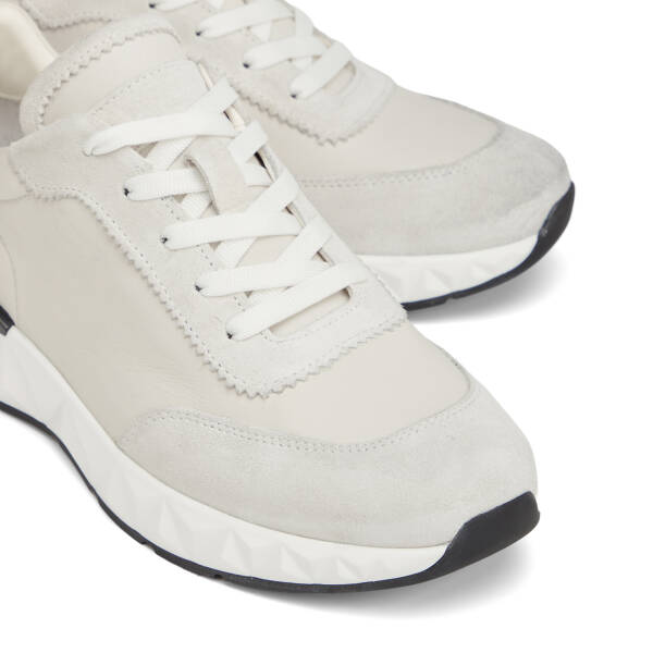 Beyaz Hakiki Deri Erkek Sneaker - E26I1AY57593-W25 - 3