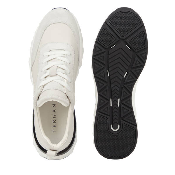 Beyaz Hakiki Deri Erkek Sneaker - E26I1AY57593-W25 - 6