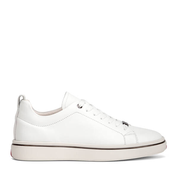 Beyaz Hakiki Deri Erkek Sneaker - E26I1AY57594-K3K - 1
