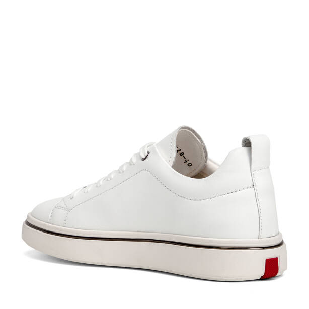 Beyaz Hakiki Deri Erkek Sneaker - E26I1AY57594-K3K - 4