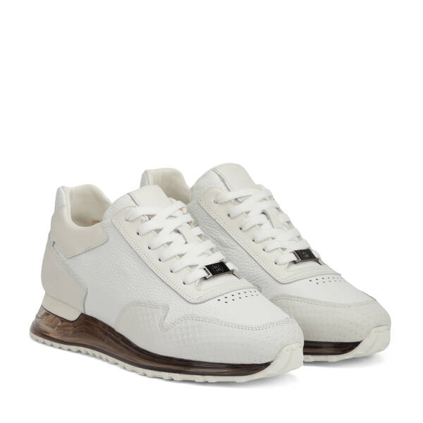 Beyaz Hakiki Deri Erkek Sneaker - E26I1AY57597-A26 - 2