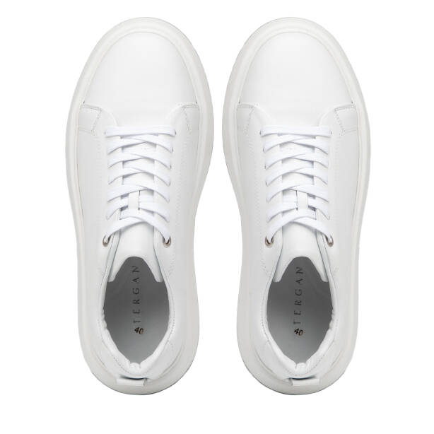 Beyaz Hakiki Deri Erkek Sneaker - E26I1AY57627-A26 - Tergan