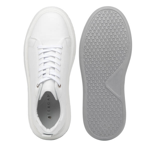 Beyaz Hakiki Deri Erkek Sneaker - E26I1AY57627-A26 - Tergan