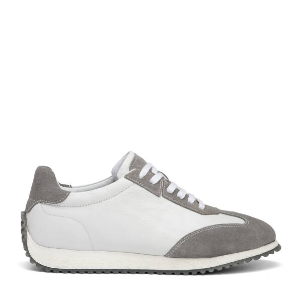 Beyaz Hakiki Deri Erkek Sneaker - E26I1AY57632-A26 - 1