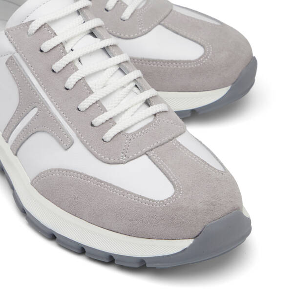 Beyaz Hakiki Deri Erkek Sneaker - E26I1AY57648-W25 - 3