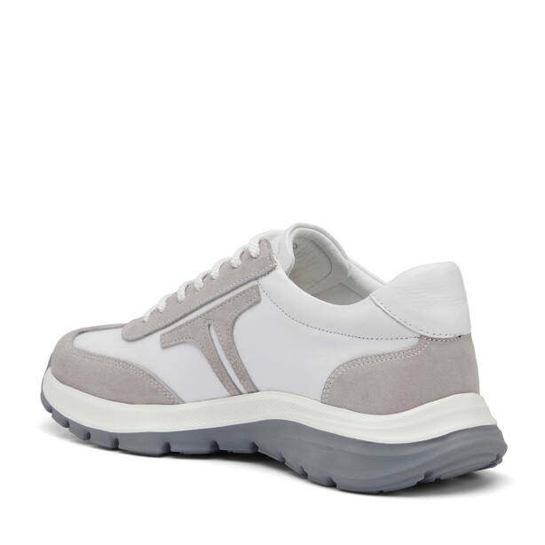 Beyaz Hakiki Deri Erkek Sneaker - E26I1AY57648-W25 - 4