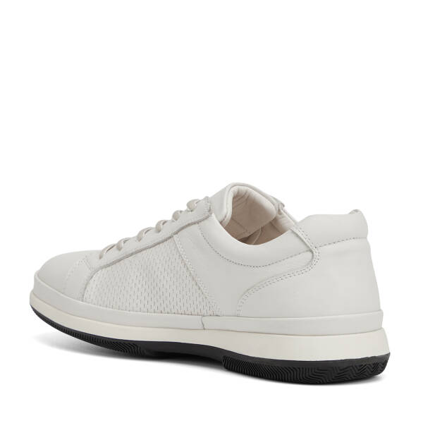 Beyaz Hakiki Deri Erkek Sneaker - E26I1AY57726-N3O - 4