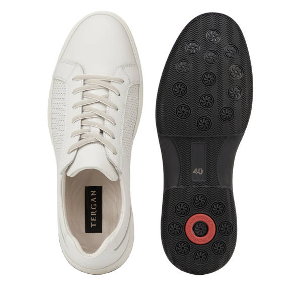Beyaz Hakiki Deri Erkek Sneaker - E26I1AY57726-N3O - 6
