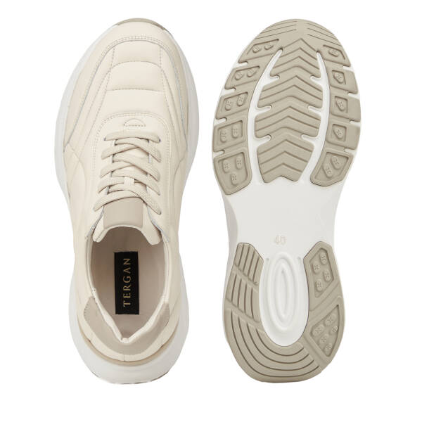 Beyaz Hakiki Deri Erkek Sneaker - E26I1AY57727-N3O - 6