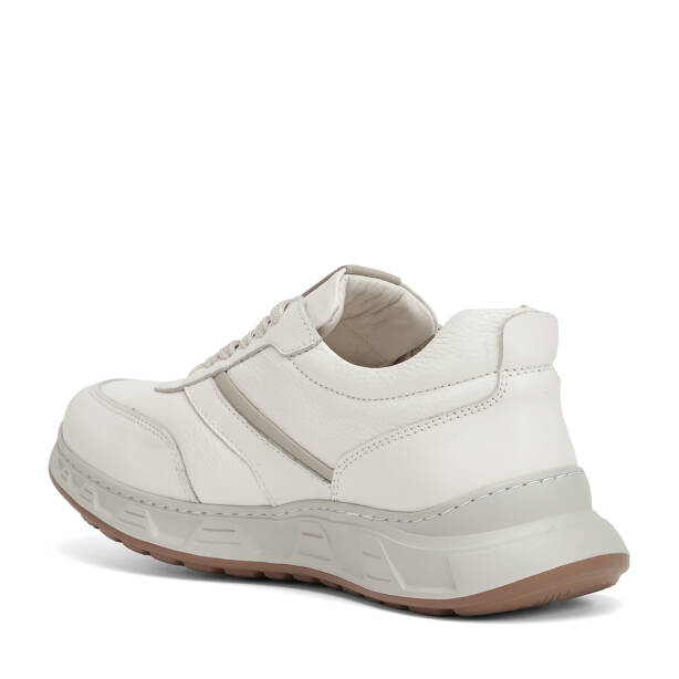 Beyaz Hakiki Deri Erkek Sneaker - E26I1AY57729-A26 - 4