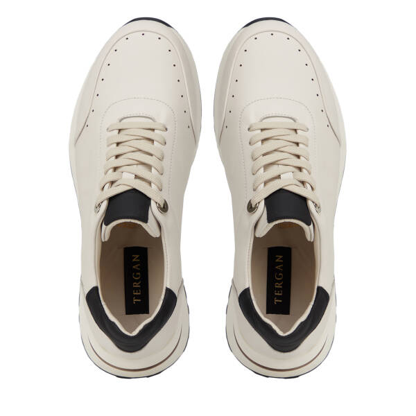 Beyaz Hakiki Deri Erkek Sneaker - E26I1AY57731-N3O - 5