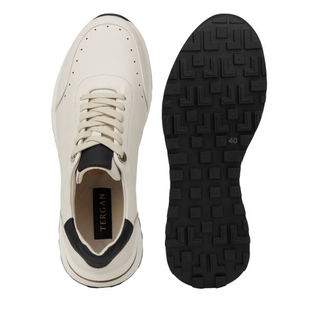 Beyaz Hakiki Deri Erkek Sneaker - E26I1AY57731-N3O - 6