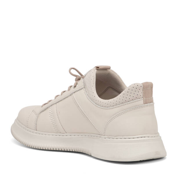 Beyaz Hakiki Deri Erkek Sneaker - E26I1AY57734-N3O - 4