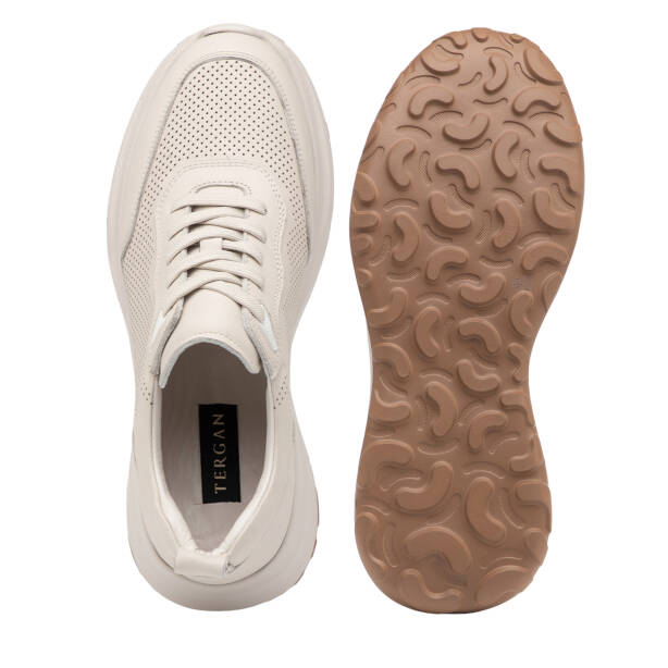 Beyaz Hakiki Deri Erkek Sneaker - E26I1AY57735-N3O - 6