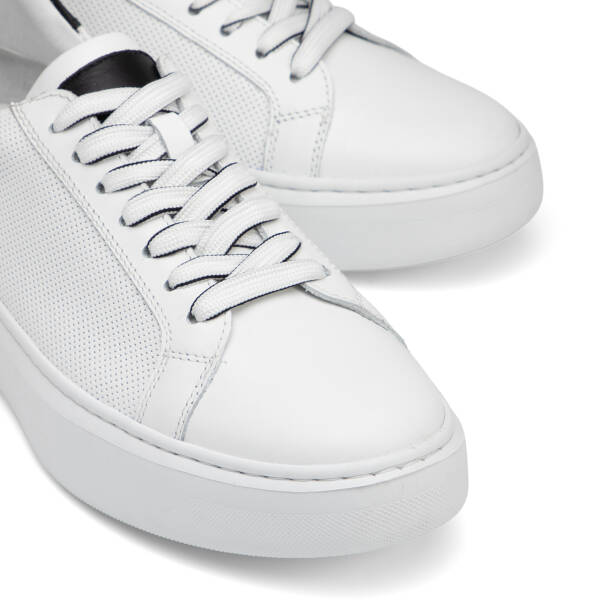 Beyaz Hakiki Deri Erkek Sneaker - E26I1AY57736-A26 - Tergan