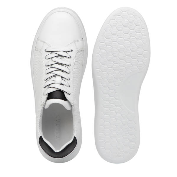 Beyaz Hakiki Deri Erkek Sneaker - E26I1AY57736-A26 - 6