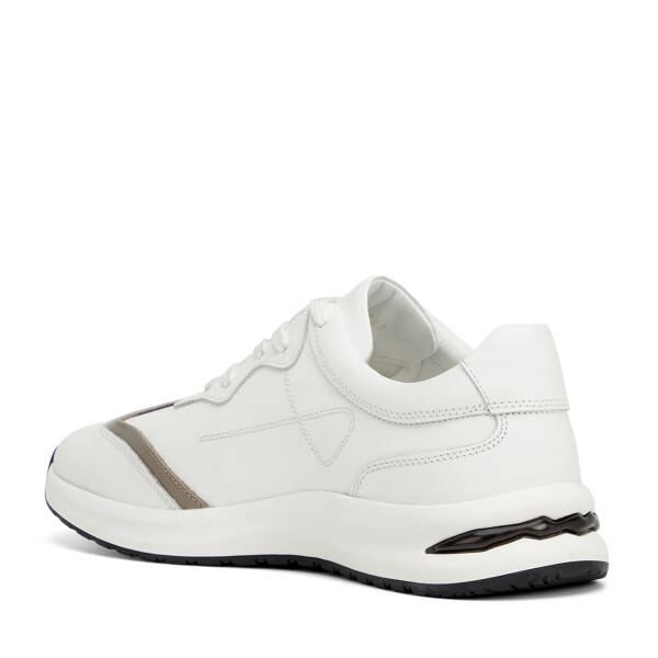 Beyaz Hakiki Deri Erkek Sneaker - E26I1AY57739-A26 - 4