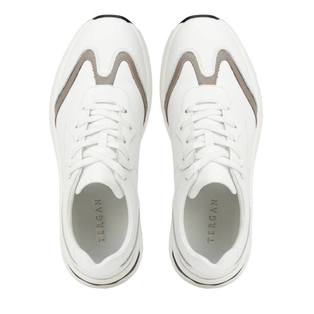 Beyaz Hakiki Deri Erkek Sneaker - E26I1AY57739-A26 - 5