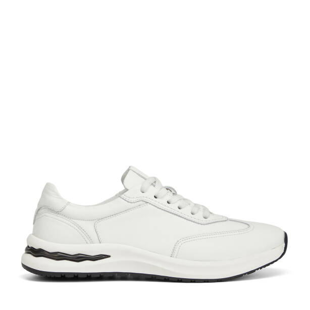 Beyaz Hakiki Deri Erkek Sneaker - E26I1AY57741-A26 