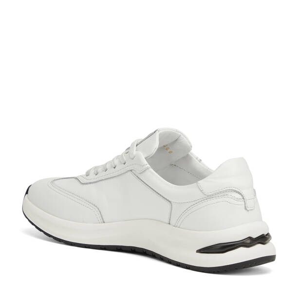 Beyaz Hakiki Deri Erkek Sneaker - E26I1AY57741-A26 - 4