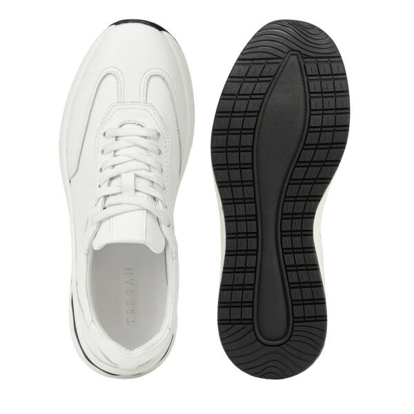 Beyaz Hakiki Deri Erkek Sneaker - E26I1AY57741-A26 - 6