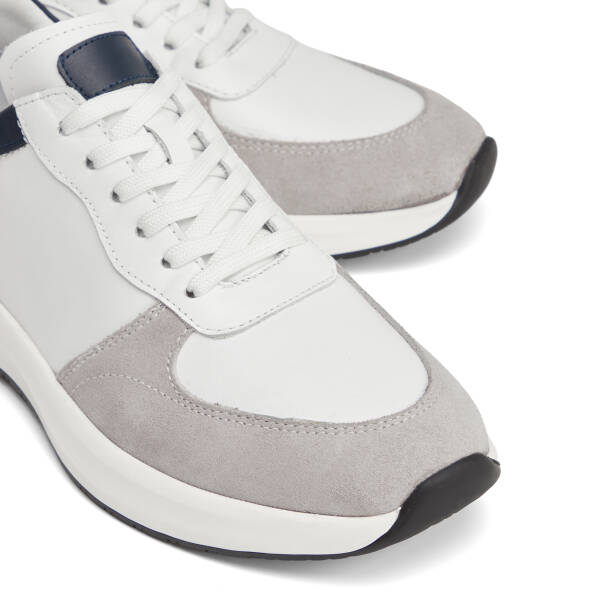 Beyaz Hakiki Deri Erkek Sneaker - E26I1AY57742-A9R - 3