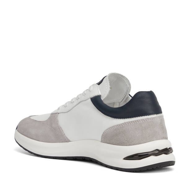 Beyaz Hakiki Deri Erkek Sneaker - E26I1AY57742-A9R - 4