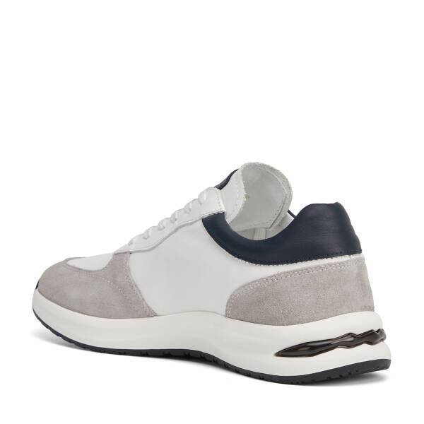 Beyaz Hakiki Deri Erkek Sneaker - E26I1AY57742-A9R - 4
