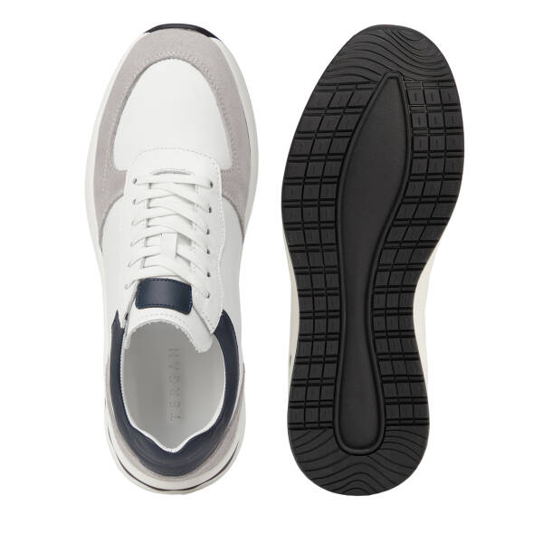 Beyaz Hakiki Deri Erkek Sneaker - E26I1AY57742-A9R - 6