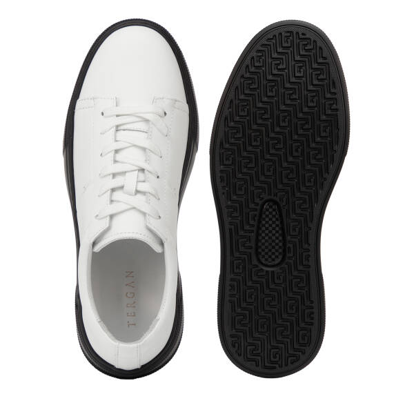 Beyaz Hakiki Deri Erkek Sneaker - E26I1AY57750-A26 - 6