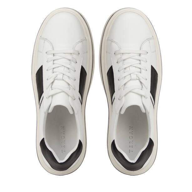 Beyaz Hakiki Deri Erkek Sneaker - E26I1AY57755-C52 - 5