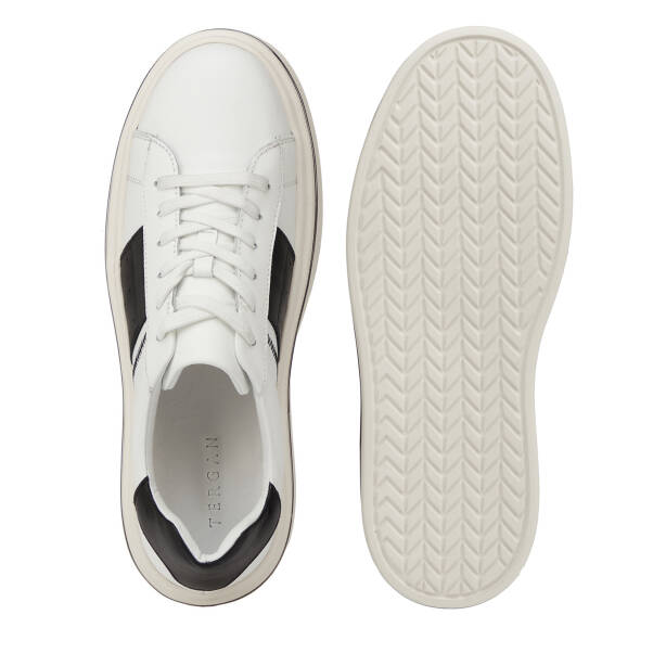Beyaz Hakiki Deri Erkek Sneaker - E26I1AY57755-C52 - 6