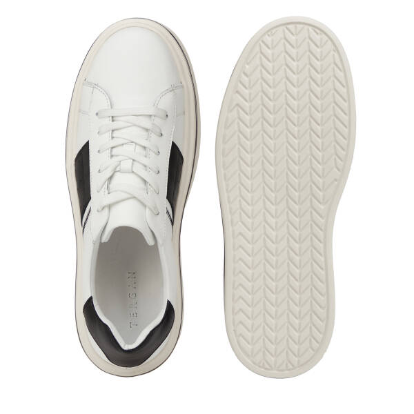 Beyaz Hakiki Deri Erkek Sneaker - E26I1AY57755-C52 - 6